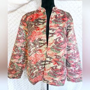 SilkLand Floral Paisley Jacket 1X